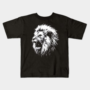 Angry Lion Roaring Kids T-Shirt